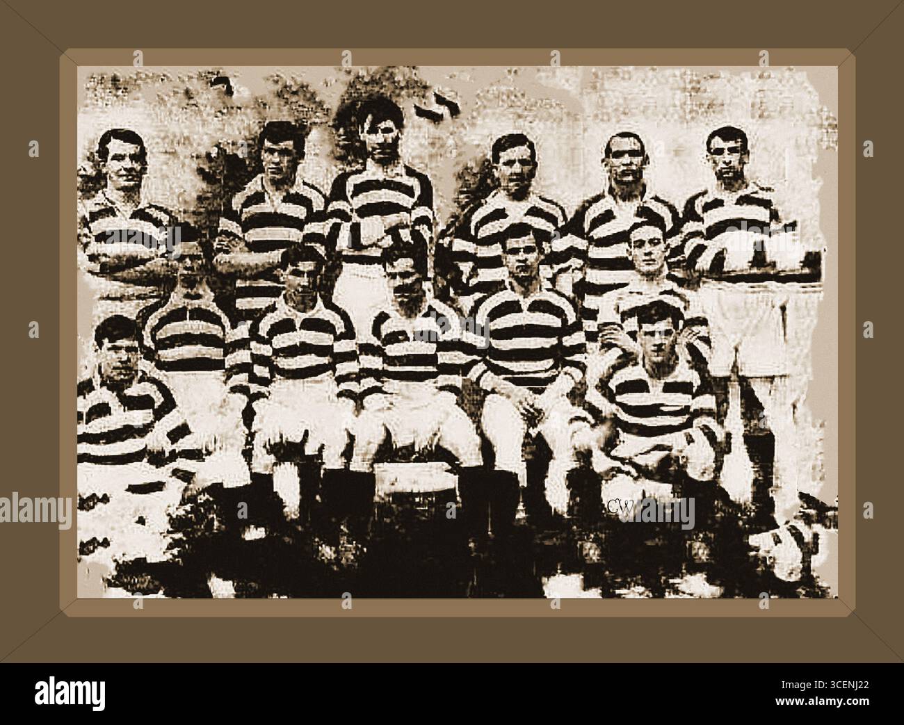Old team photo 1900s england hi-res stock photography and images