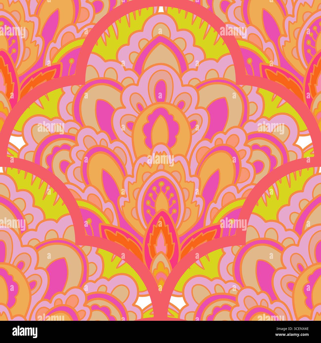 Seamless bright warm pattern Stock Vector Images - Alamy