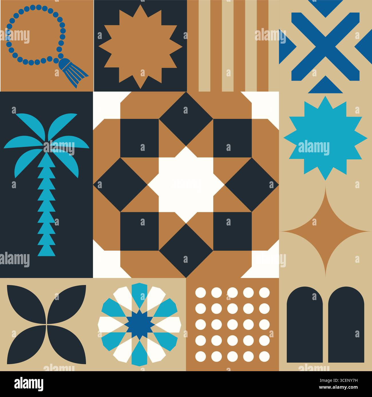 Mosque decorative pattern Stock Vector Images - Alamy