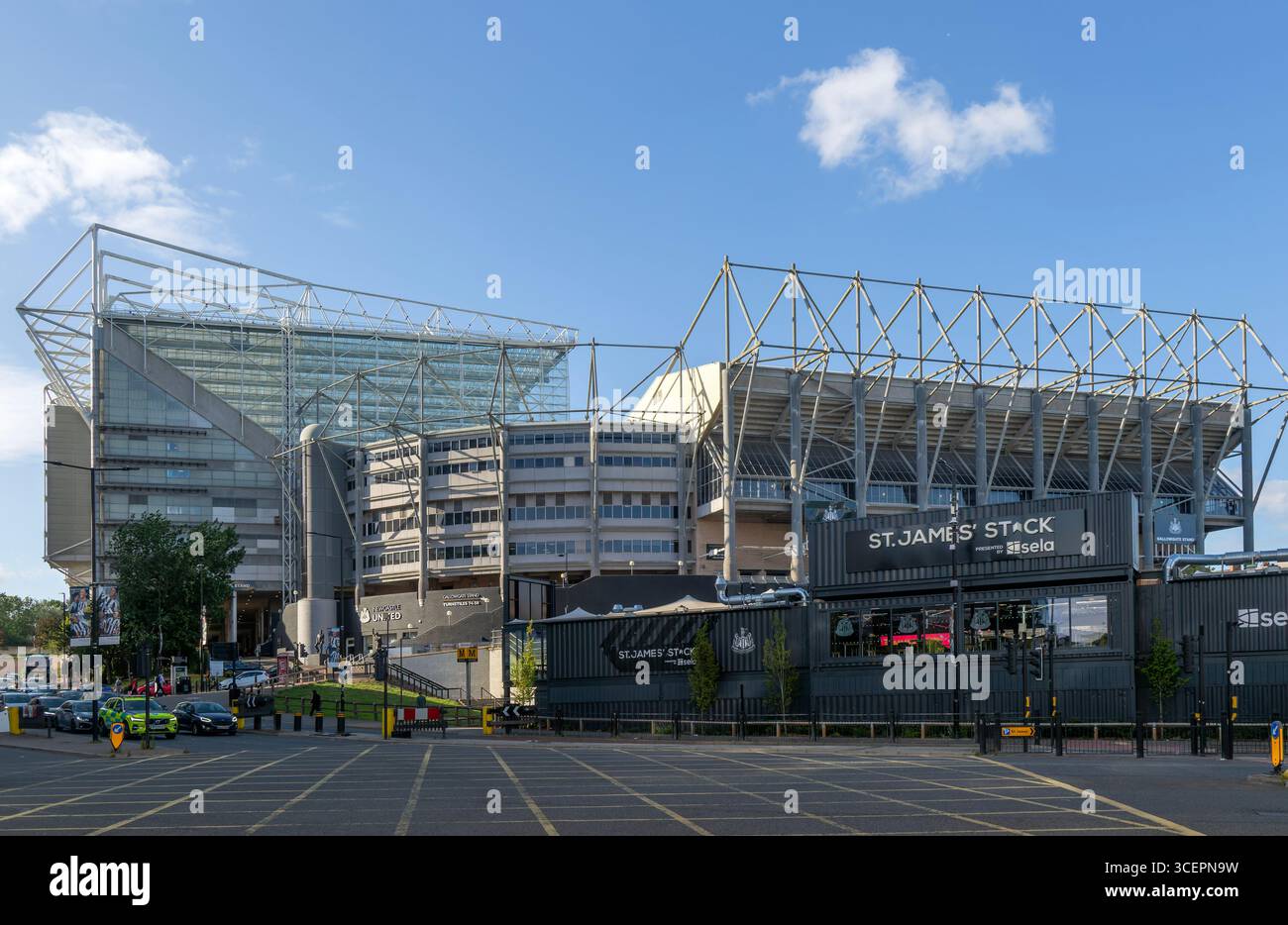 St James's Park football stadium, Newcastle United FC, Newcastle upon Tyne, Tyne and Wear, England, UK Stock Photo