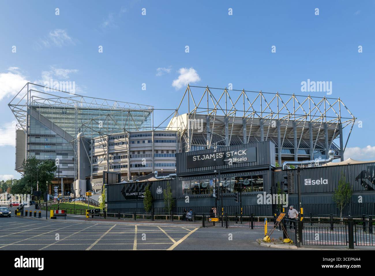 St James's Park football stadium, Newcastle United FC, Newcastle upon Tyne, Tyne and Wear, England, UK Stock Photo