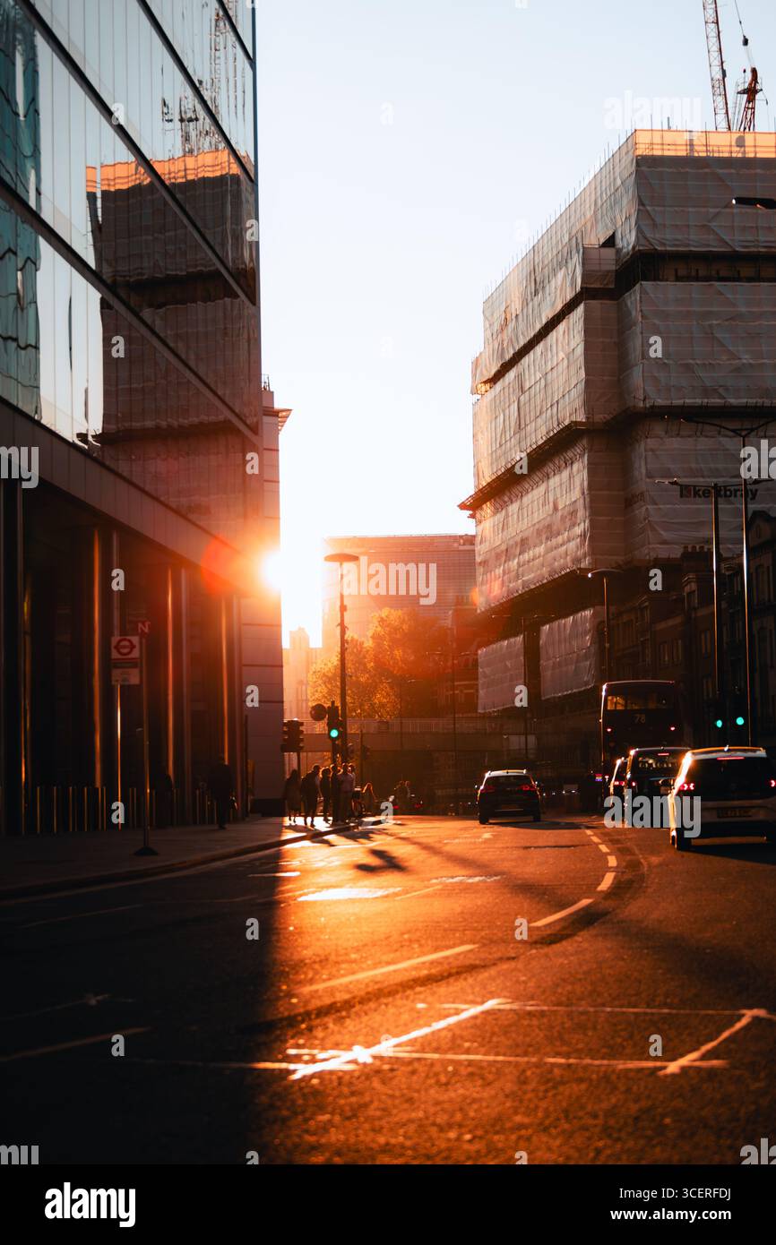 Contre Jour in the city of London Stock Photo