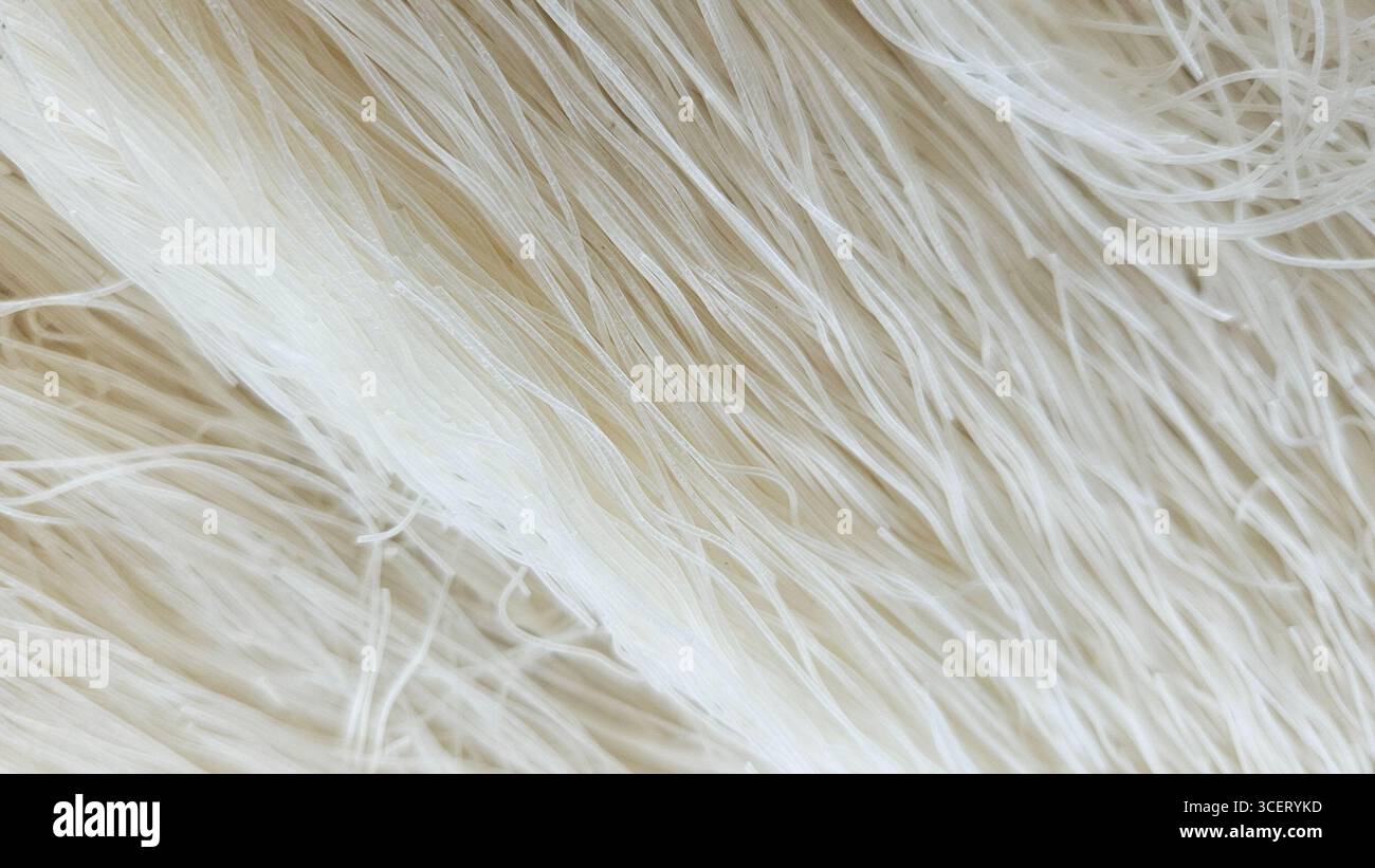 dried rice noodles close-up texture - Smartphone Captured Stock Image