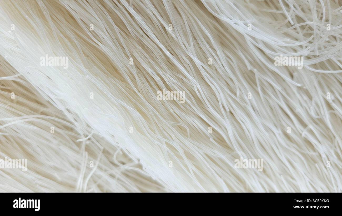 dried rice noodles close-up texture - Smartphone Captured Stock Image