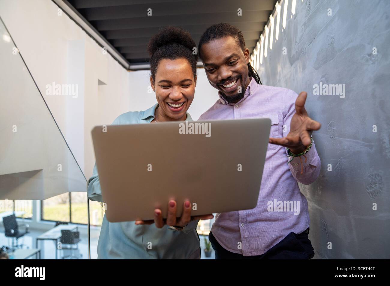 Programmers cooperating at IT company developing apps. People business work office concept Stock Photo