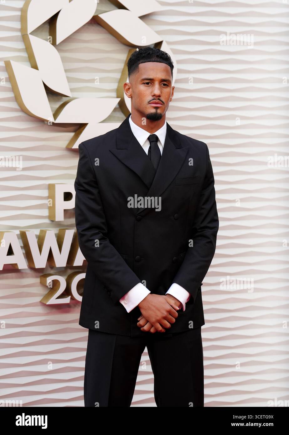 William Saliba arrives for the PFA Awards 2025 at Manchester Opera House. Picture date: Tuesday August 19, 2025. Stock Photo
