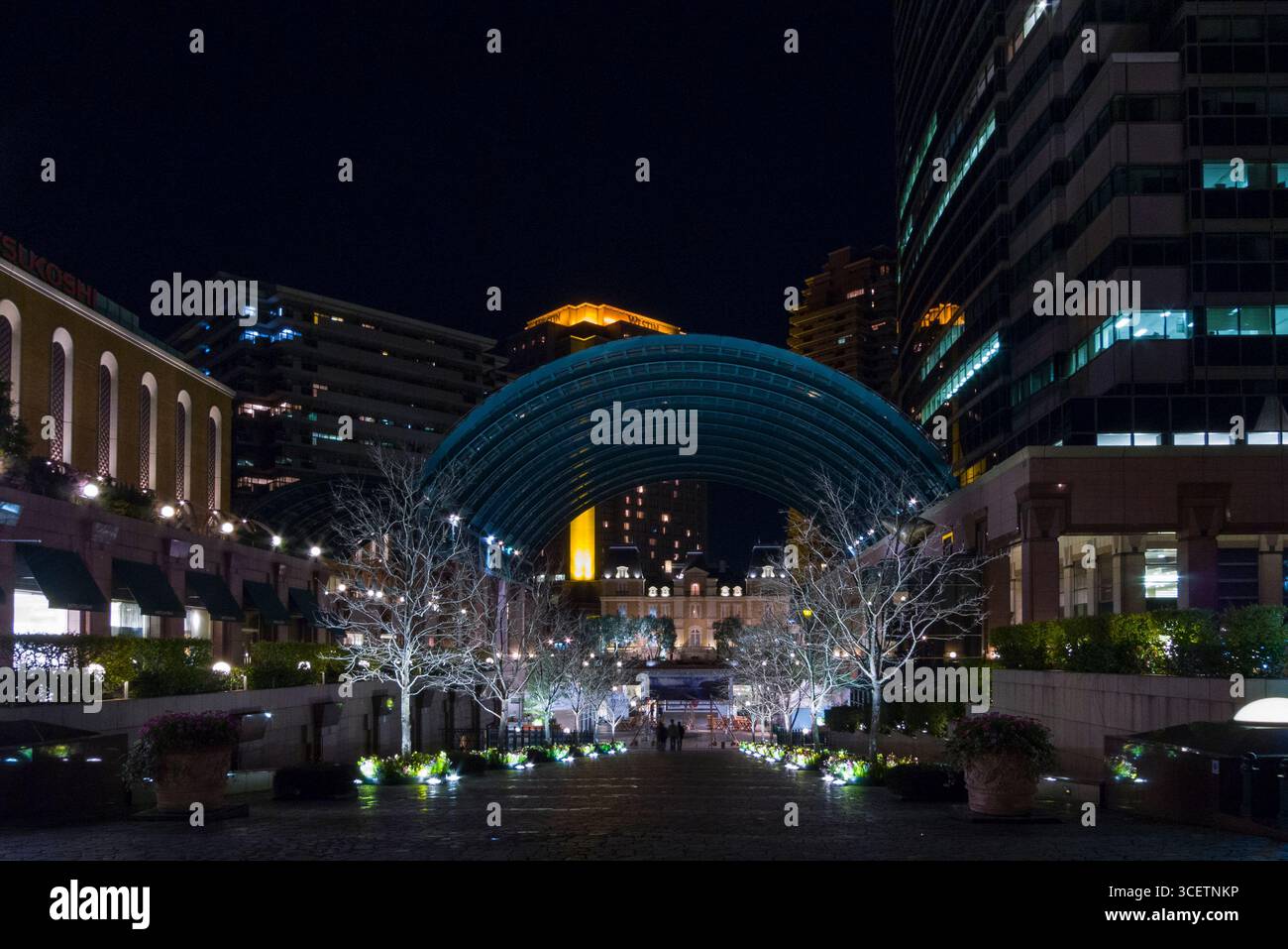Yebisu Garden Place at night, Ebisu, Shibuya-ku, Tokyo, Kanto, Honshu, Japan Stock Photo