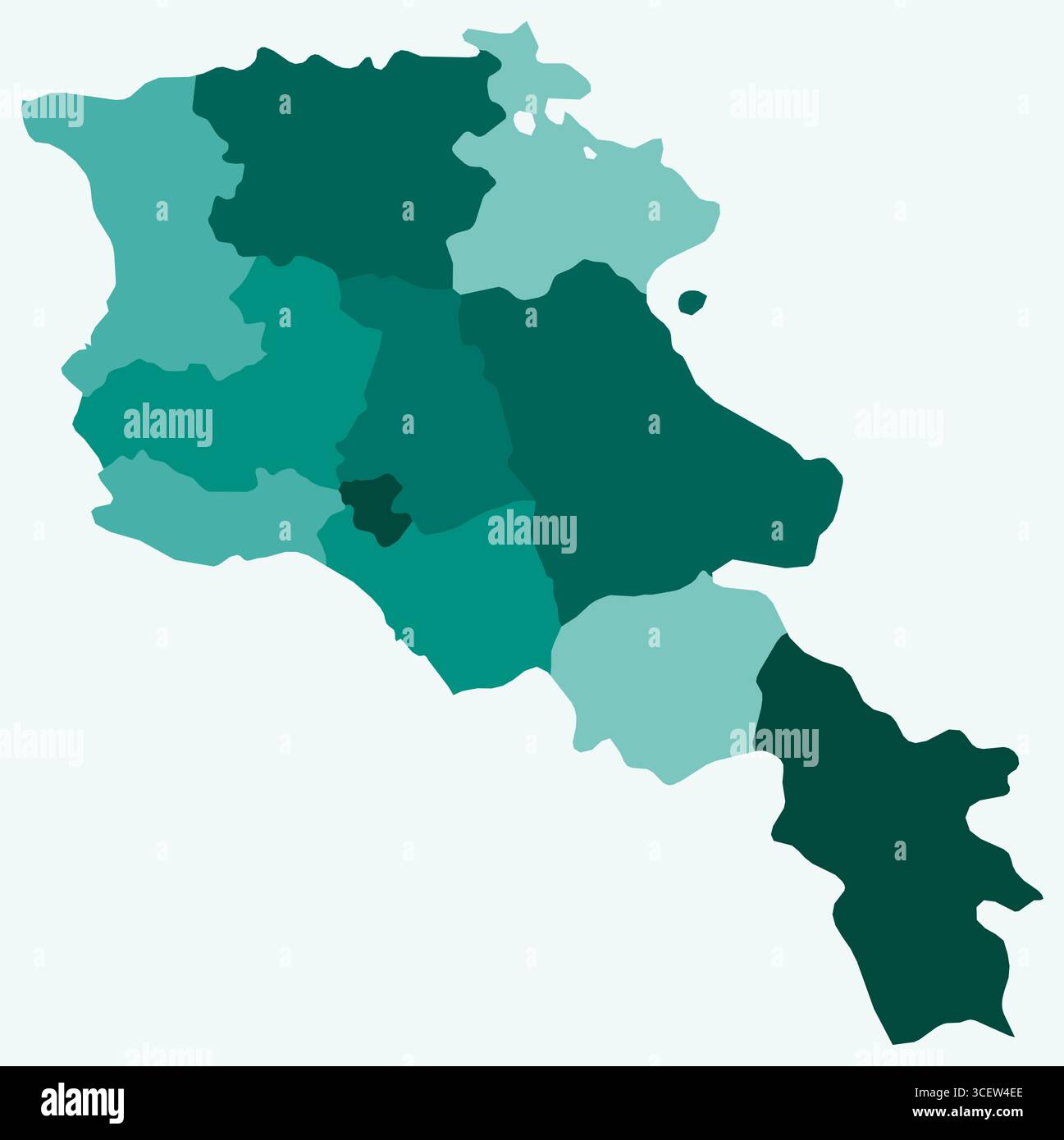 Detailed political map armenia hi-res stock photography and images - Alamy