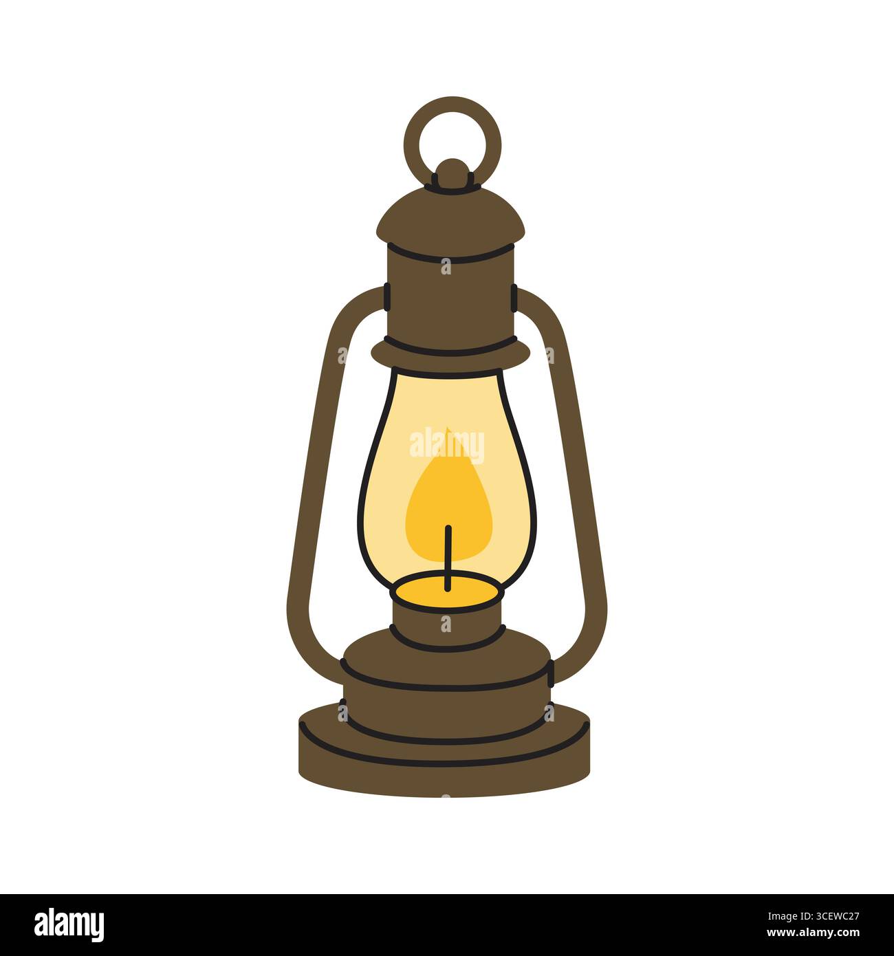 Vintage camping. Vector illustration in flat style. Stock Vector