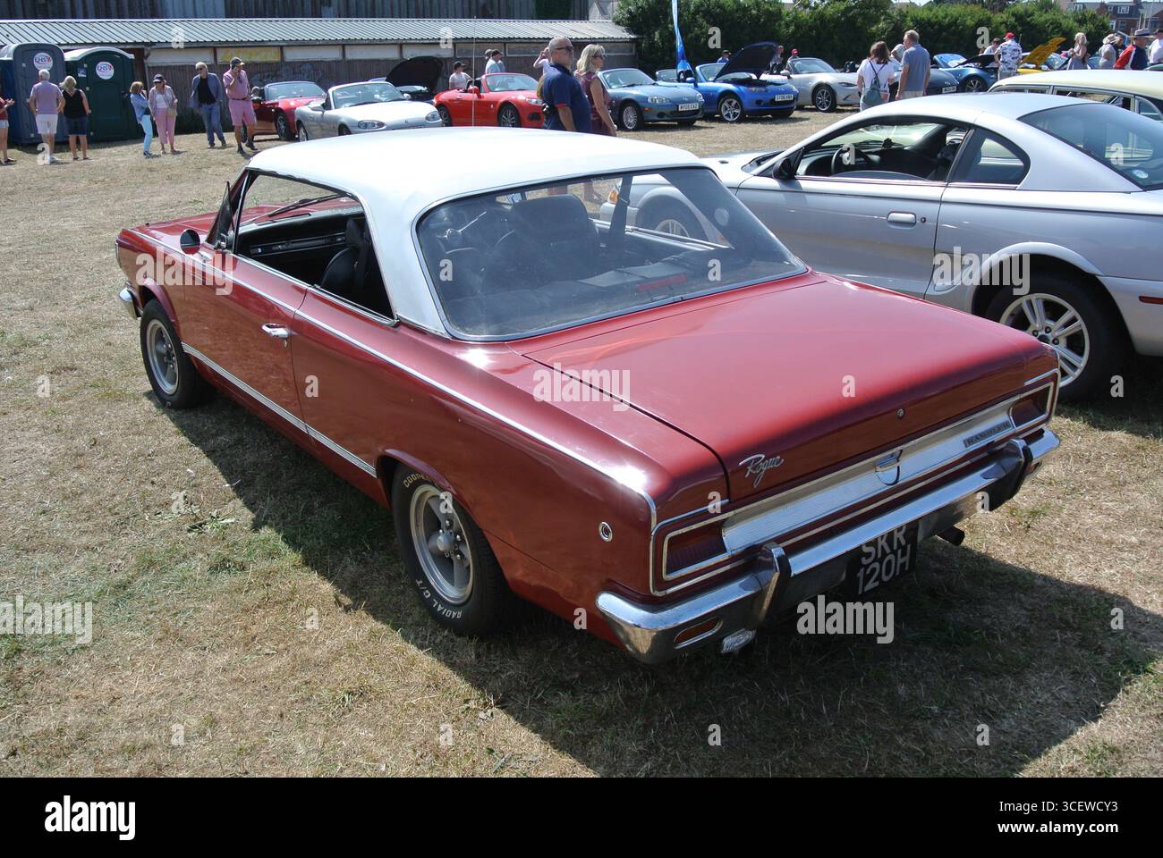 A 1969 AMC Rambler Rogue parked on display at the Exmouth classic car ...