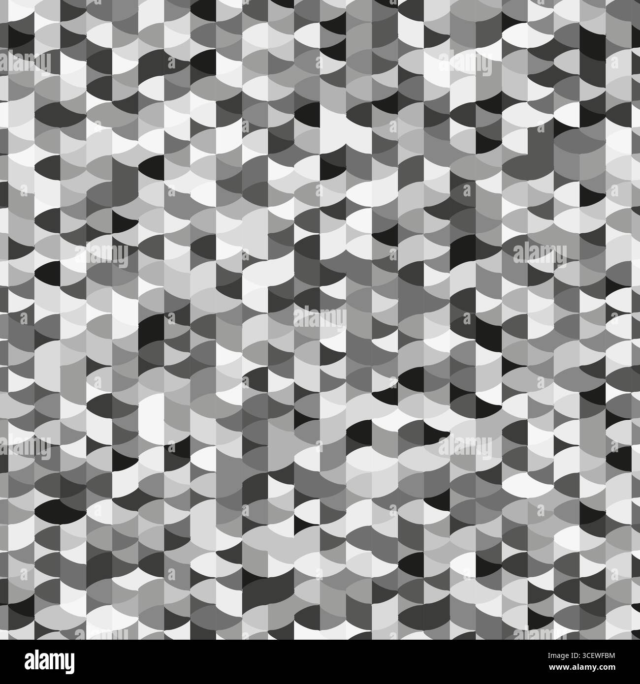 Abstract scallop pattern. Geometric wave background. Grayscale scale ...