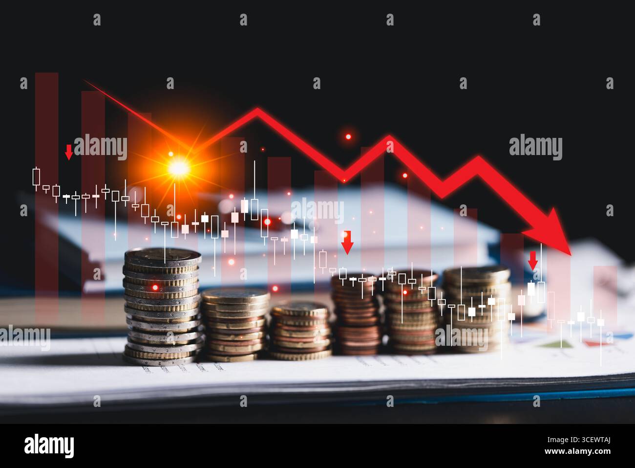 Global economic crisis, marked by rising inflation, financial downturn ...