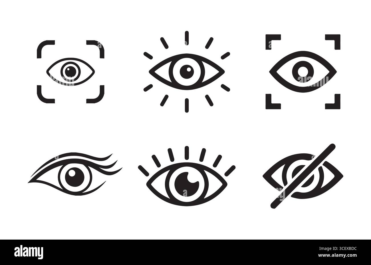 Eye icon. invisible eye hide icon, incognito icon no eye view hidden ...