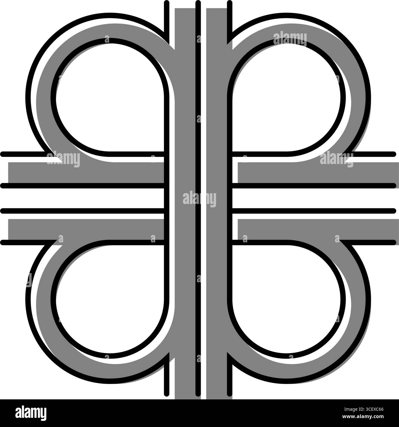 interchange highway road color icon vector illustration Stock Vector ...