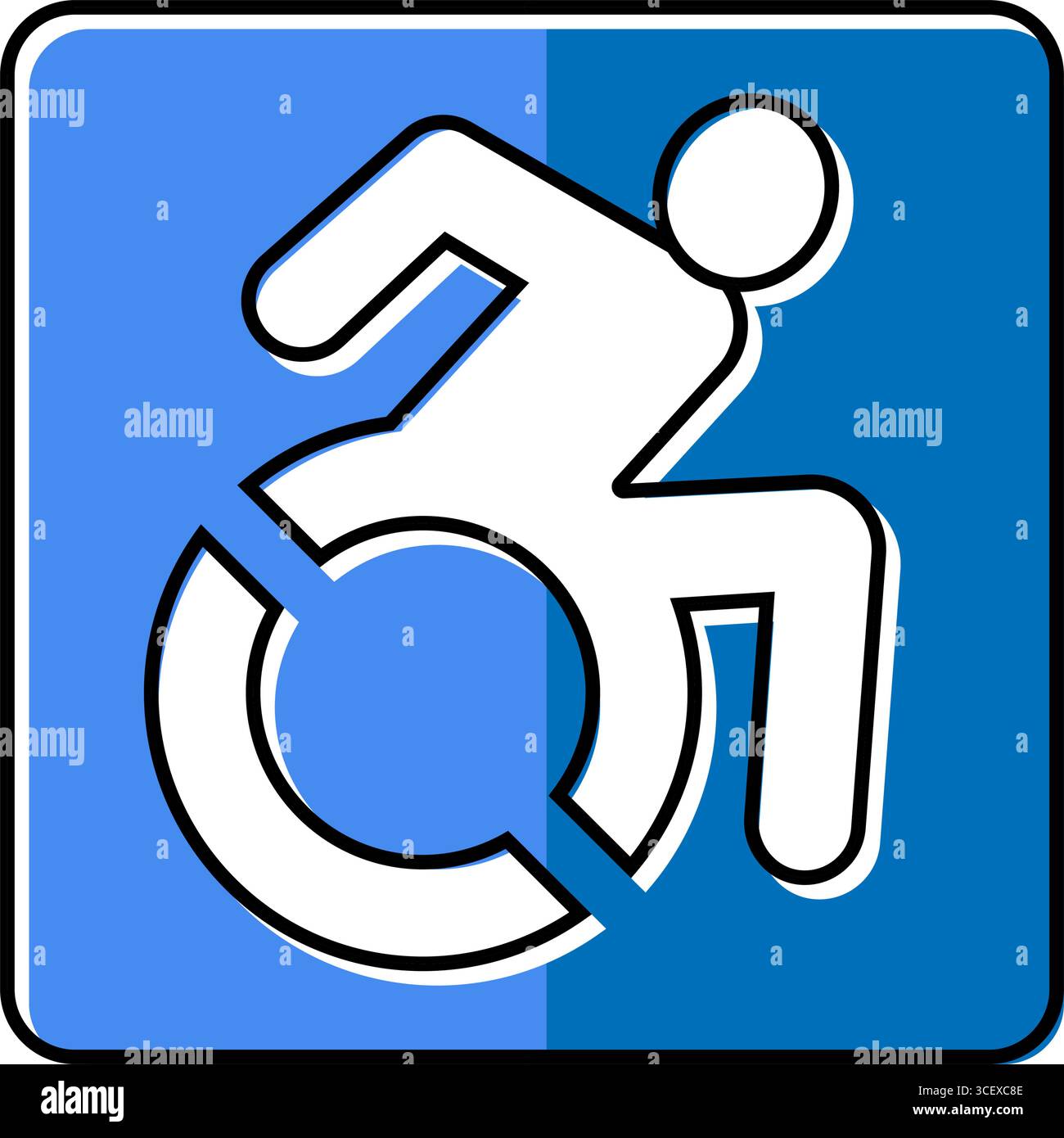 handicap accessible color icon vector illustration Stock Vector Image ...