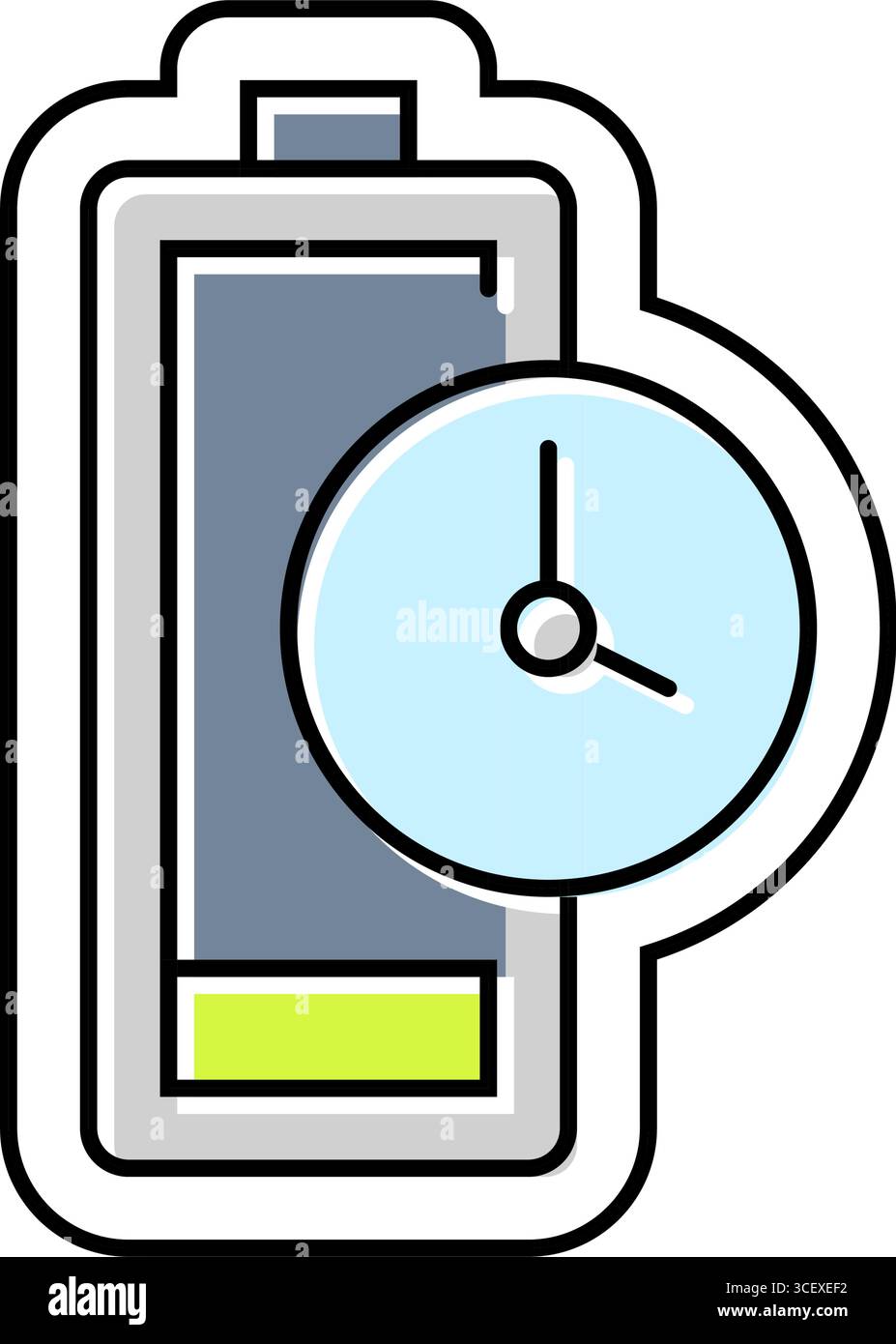quick charge enabled color icon vector illustration Stock Vector Image ...