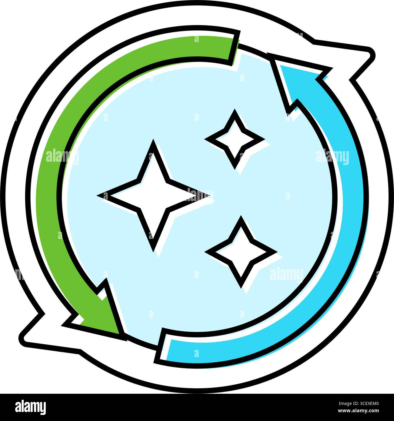 self cleaning feature color icon vector illustration Stock Vector Image ...