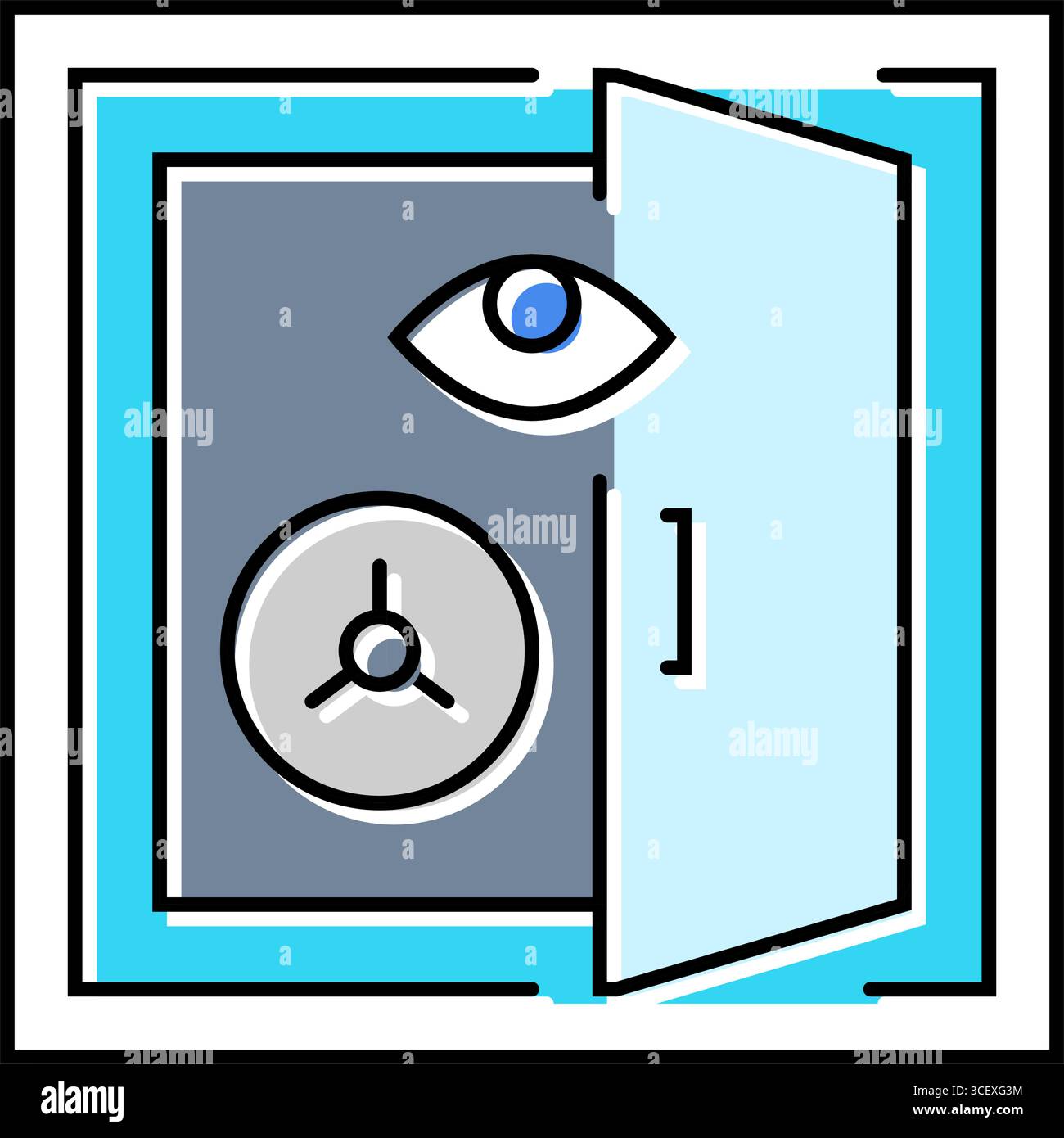hidden storage compartment color icon vector illustration Stock Vector ...