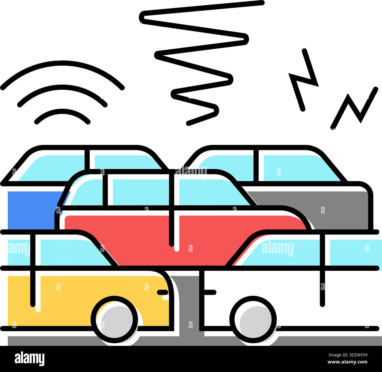Industrial noise pollution Stock Vector Images - Alamy