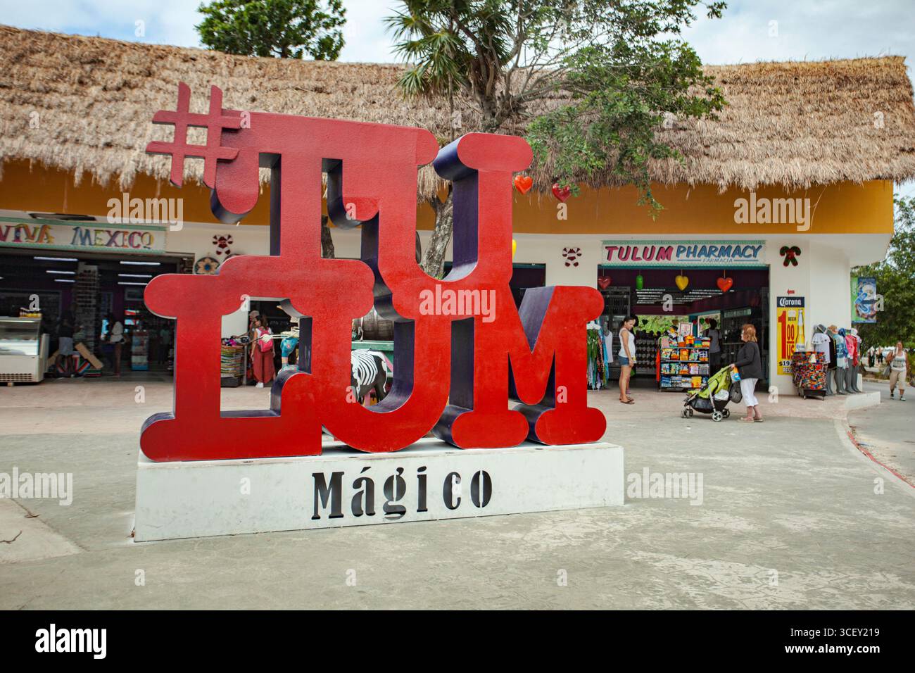 Tulma Sign Tulum, mexico 20 august 2025: big red tulum sign with hashtag and the ...