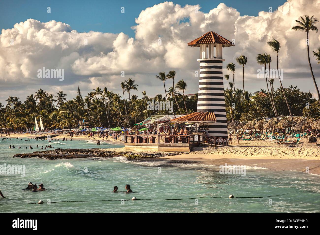 Dominicus, dominican republic 20 august 2025: tourists enjoying ...