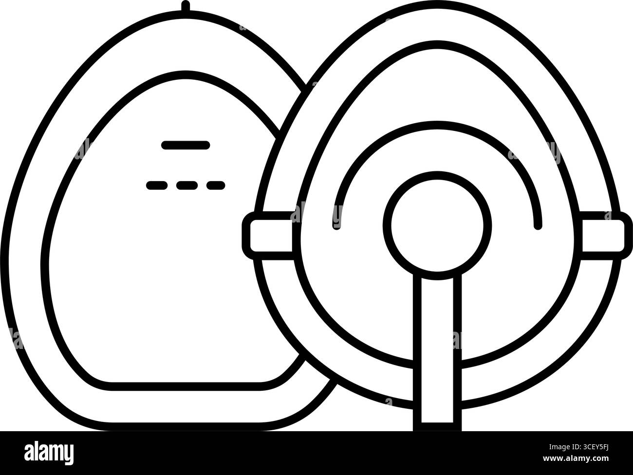 cardiopulmonary resuscitation mask line icon vector illustration Stock ...