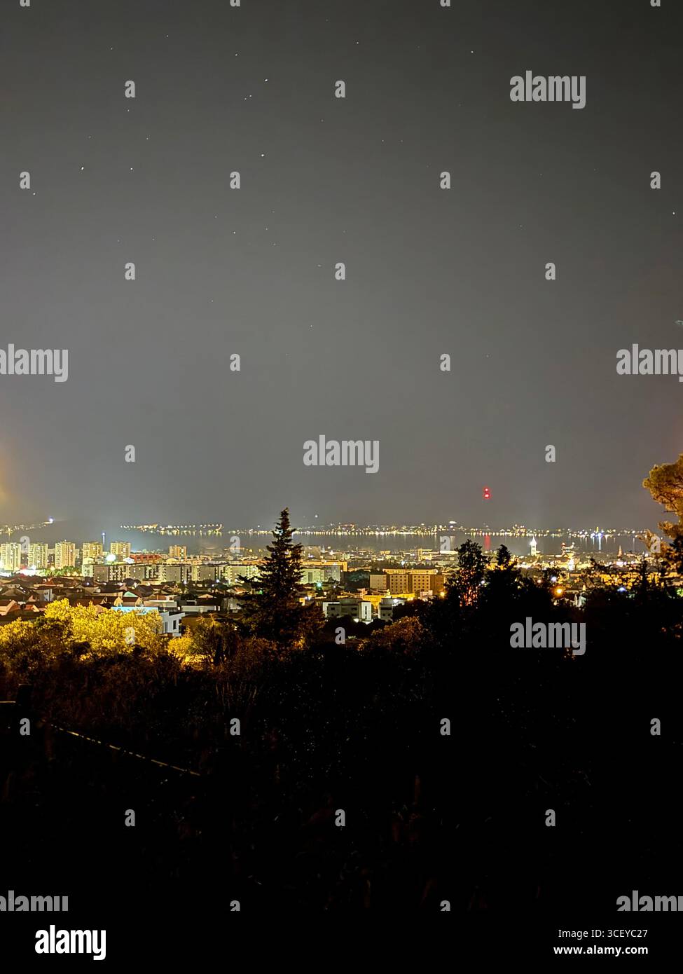 zadar night - Smartphone Captured Stock Image