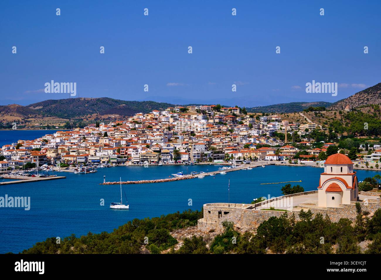 Greece, Peloponnese region, small town of Ermioni Stock Photo