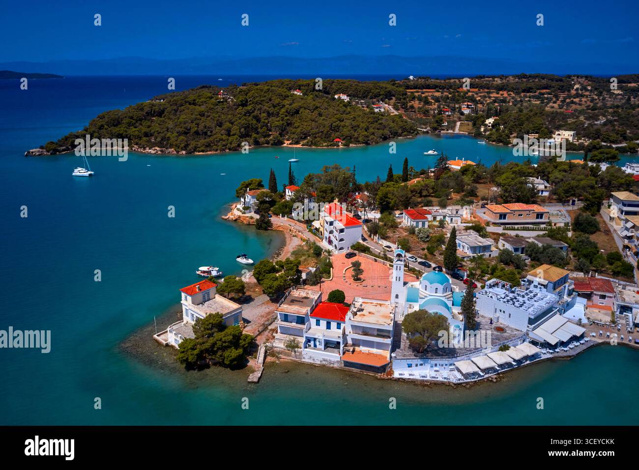 Greece, Peloponnese region, small town of Portocheli or Porto Heli Stock Photo