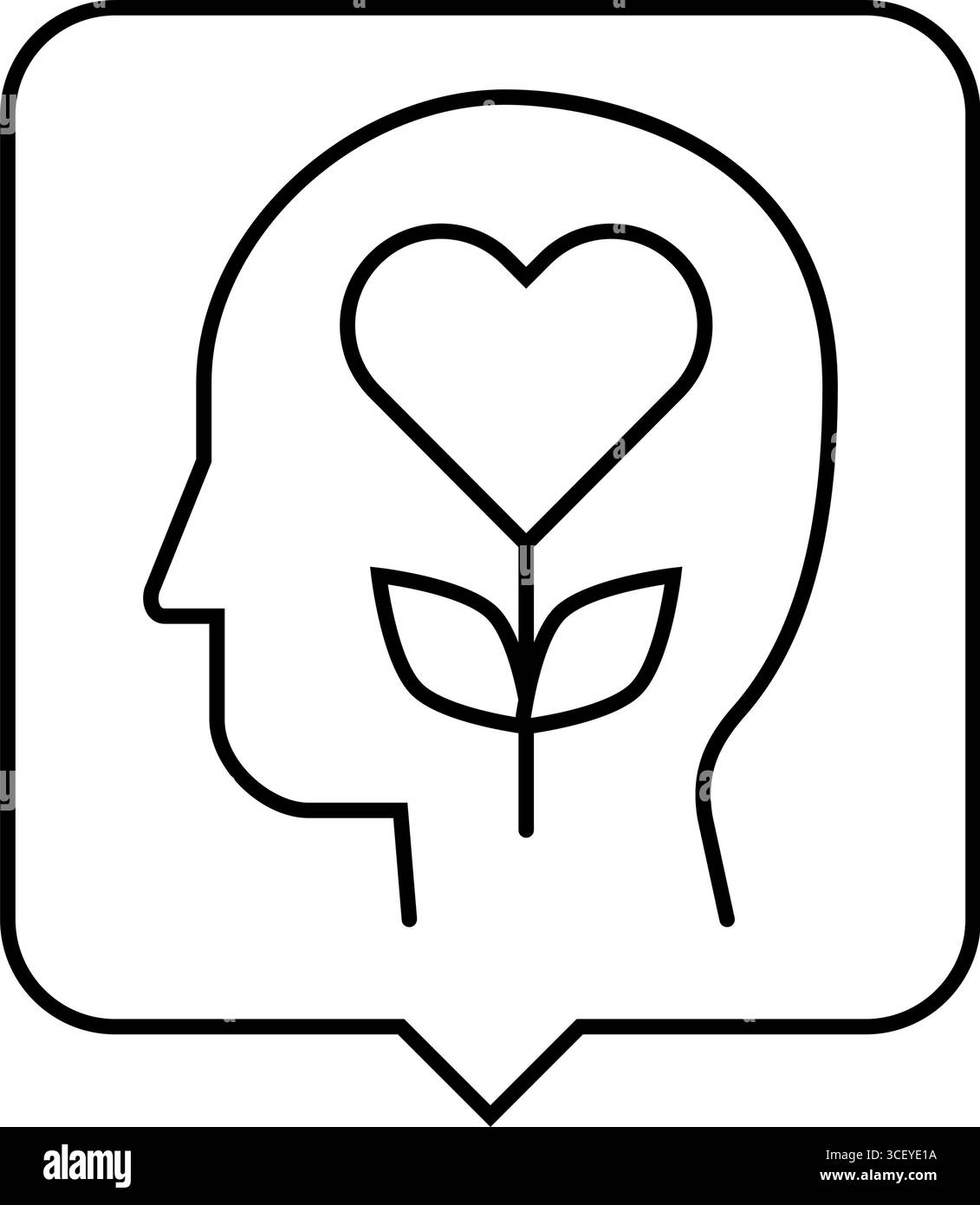 mental health services line icon vector illustration Stock Vector
