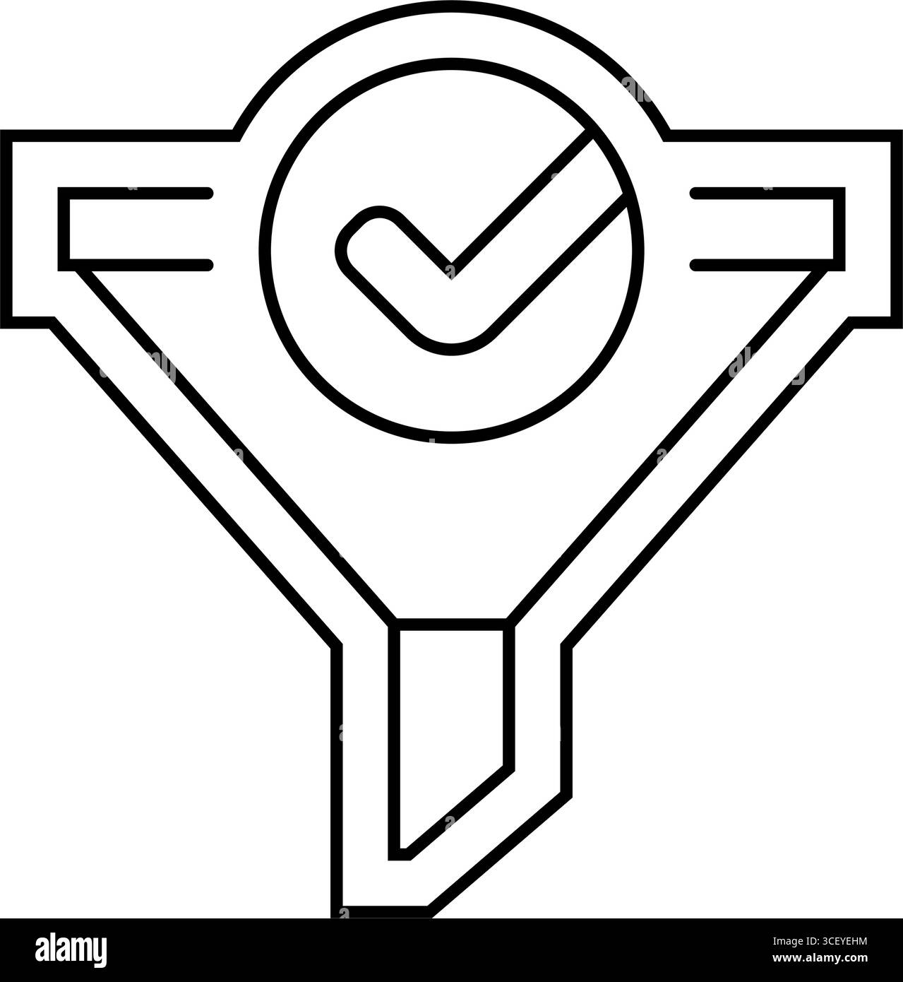 built filter line icon vector illustration Stock Vector Image & Art - Alamy