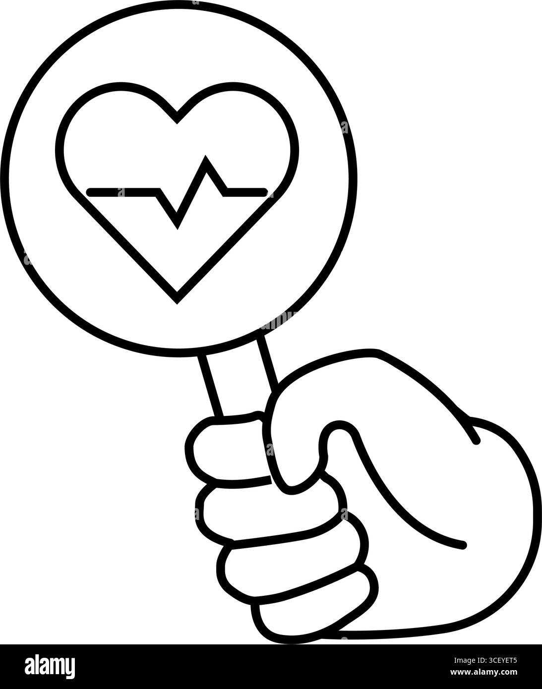 health screening line icon vector illustration Stock Vector