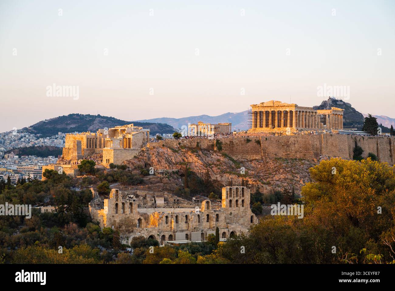 The Acropolis and the Parthenon in Athens, Greece Stock Photo - Alamy