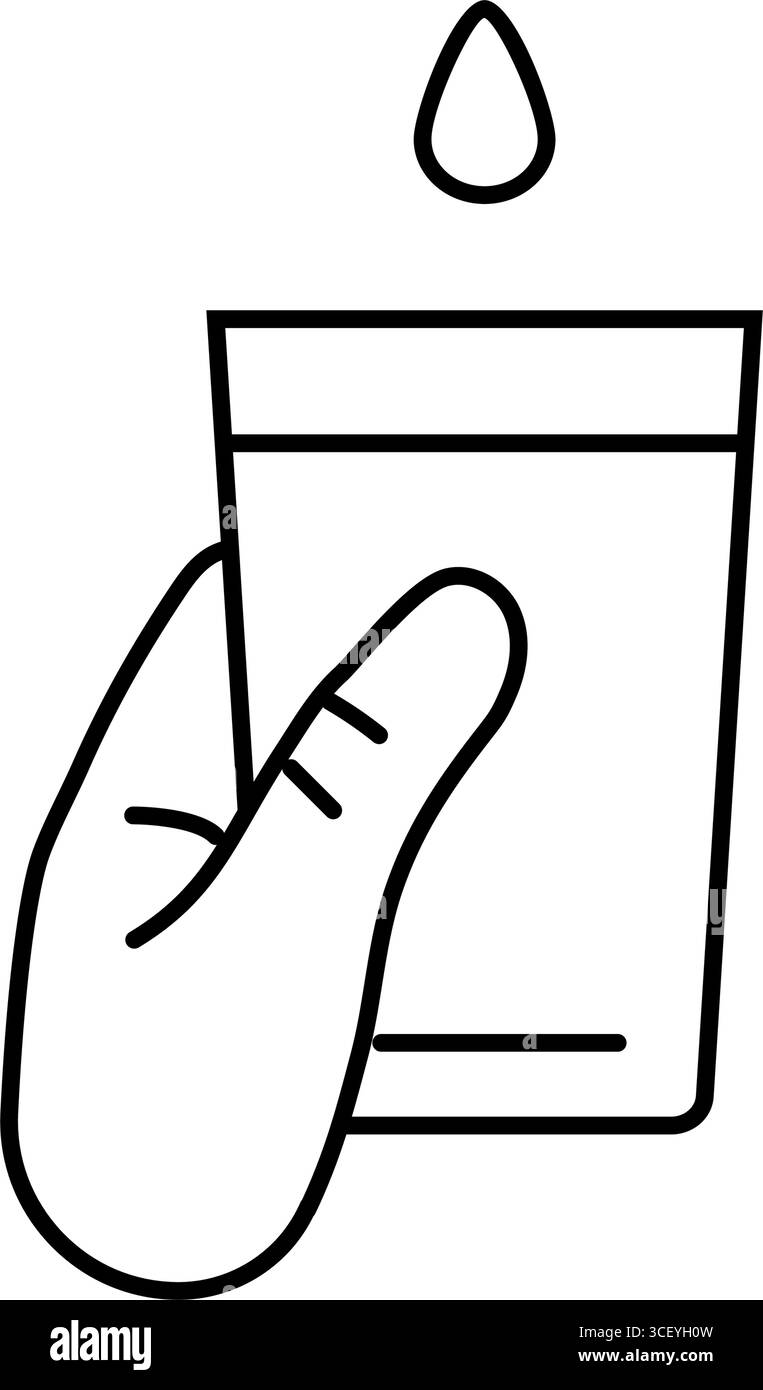access clean water line icon vector illustration Stock Vector