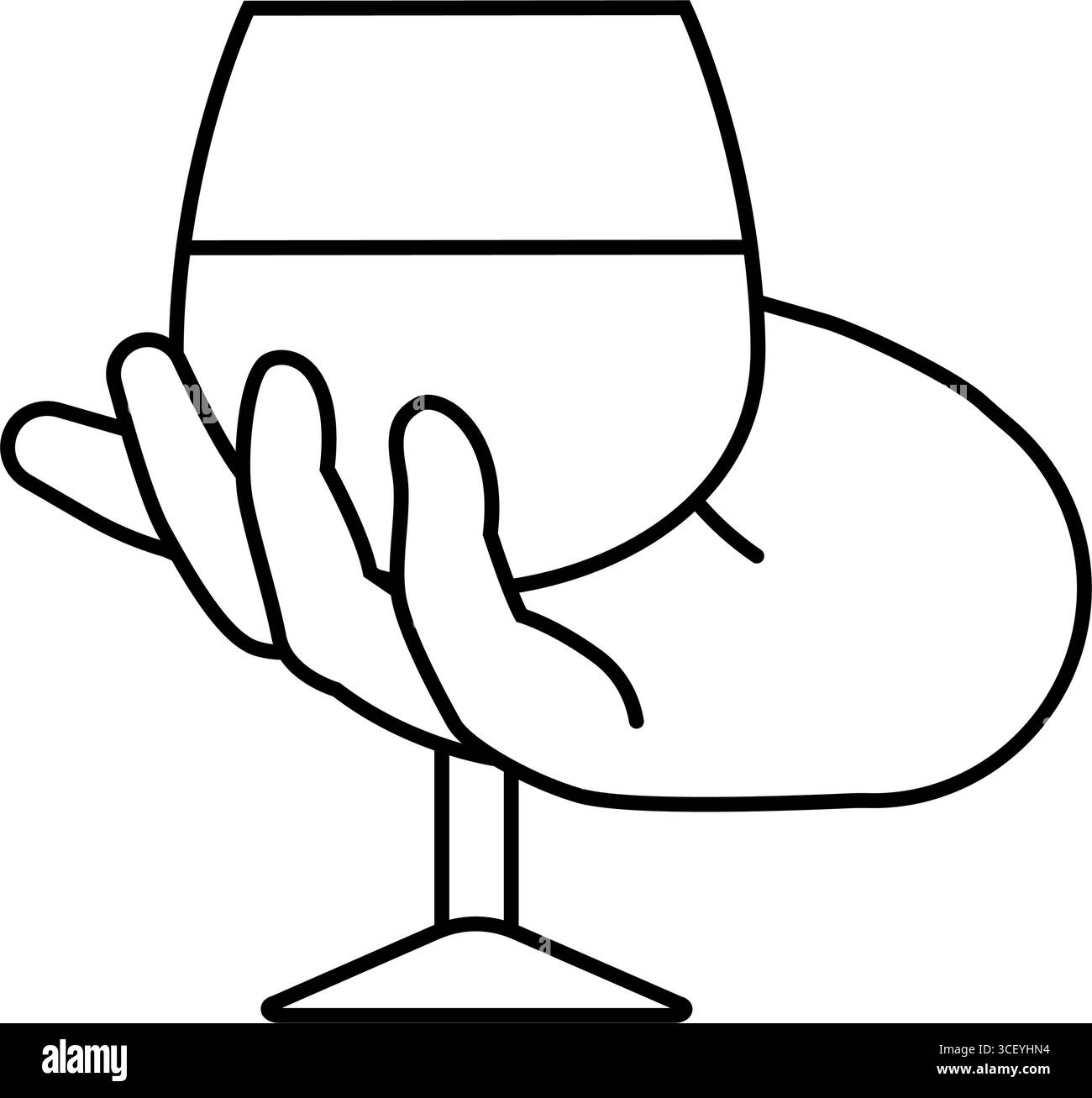 alcohol consumption line icon vector illustration Stock Vector