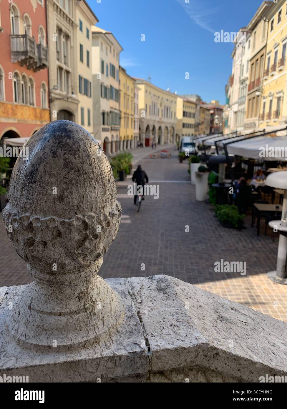 Autumn Udine,urban view, beautiful architecture, inspiration, Italy. - Smartphone Captured Stock Image