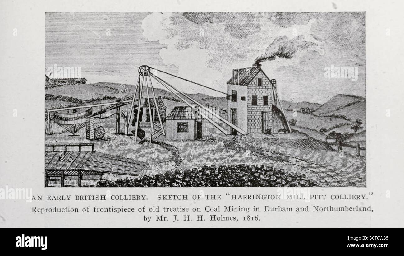 AN EARLY BRITISH COLLIERY. SKETCH OF THE 