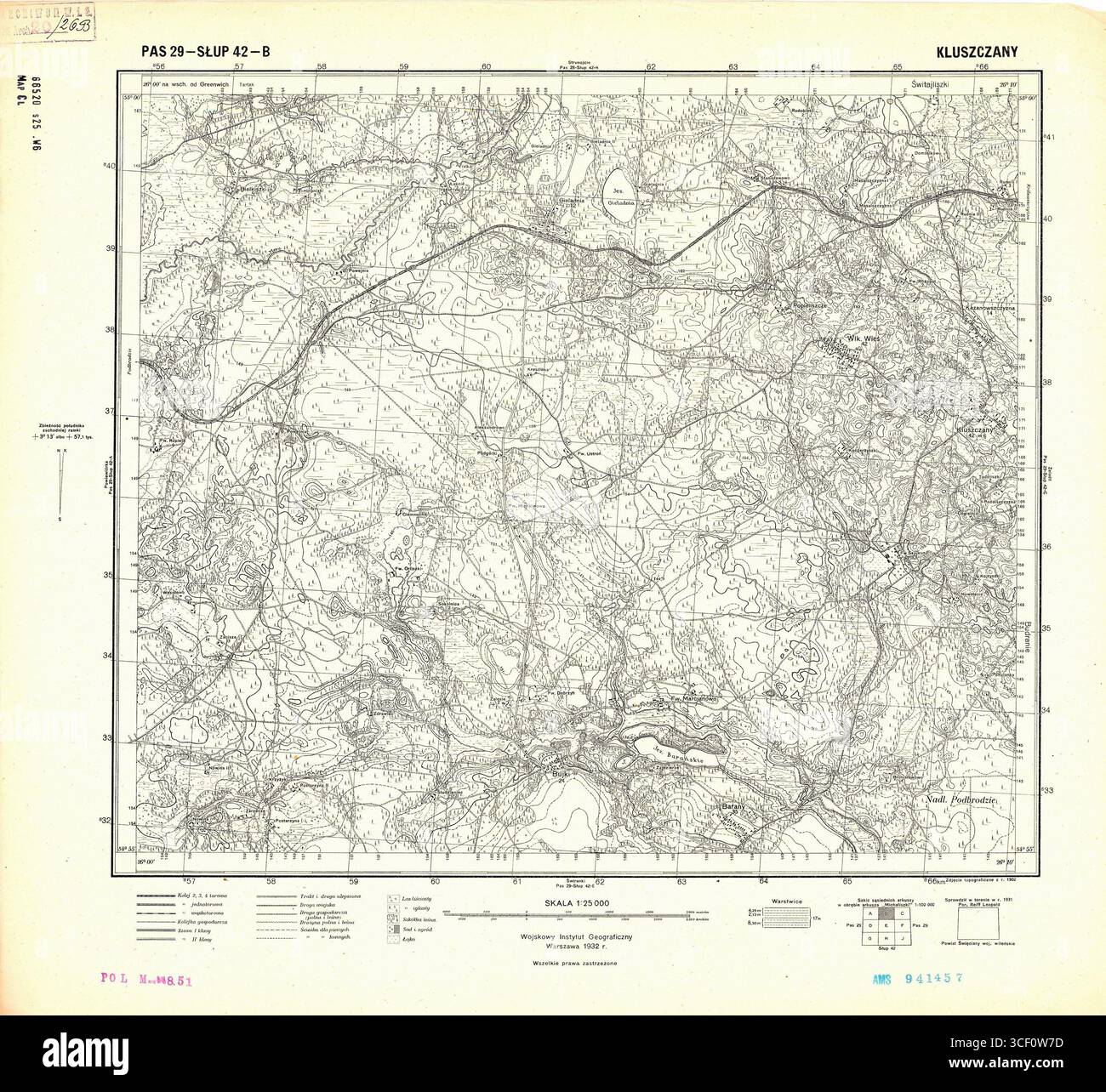 This map from 1932, titled P29-S42-B, by the Polish Institute of