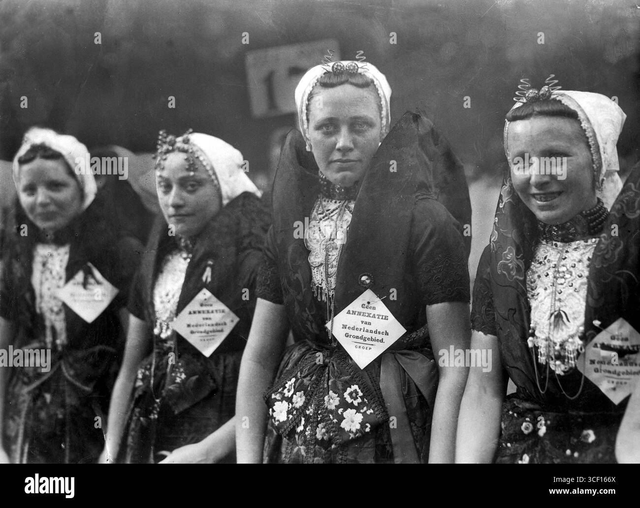 Dutch Pinned A 1919 anti-annexation rally in The Hague against Belgium's territorial ...
