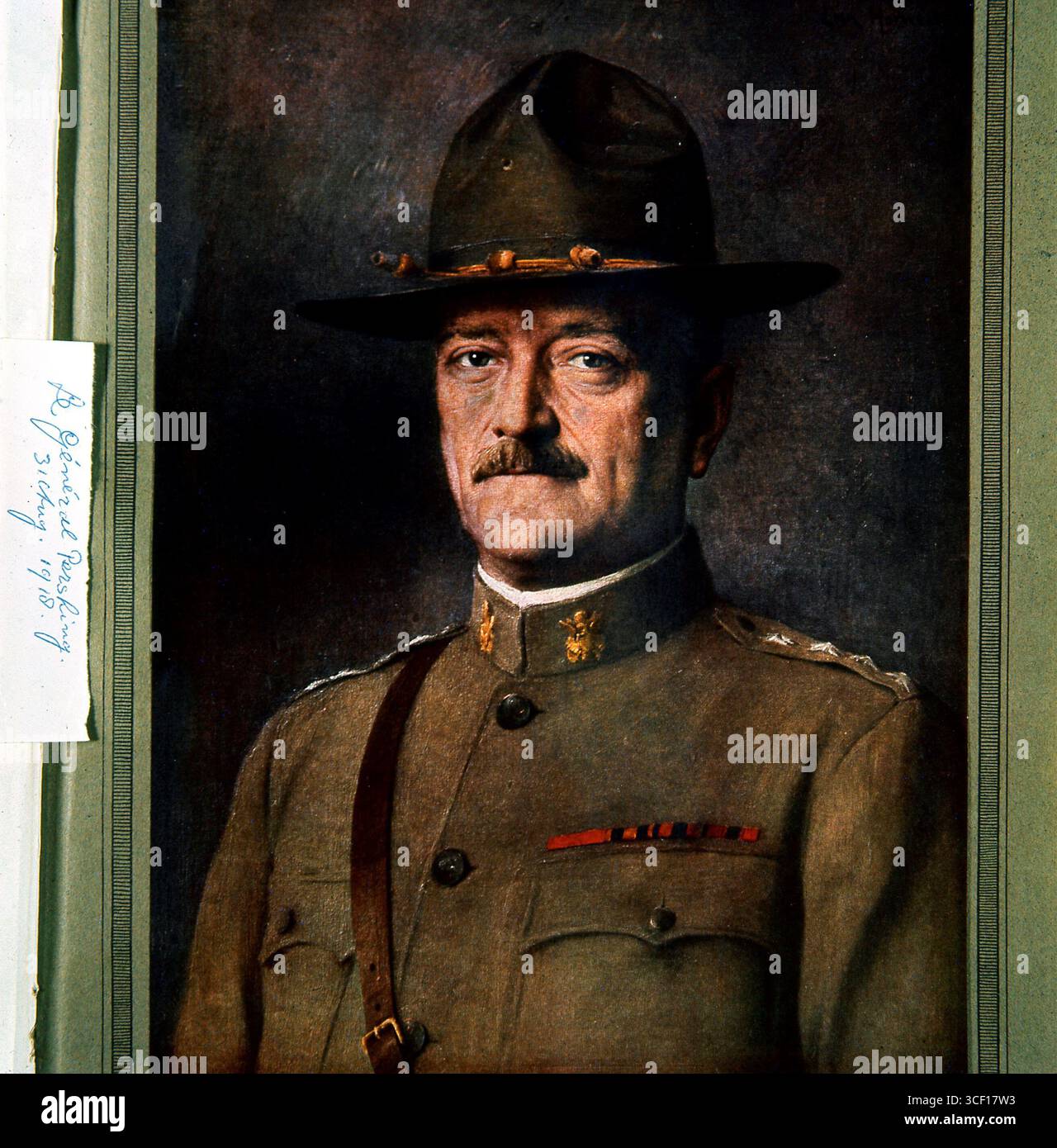 A portrait of General John Joseph Pershing (1860-1948), commander of ...