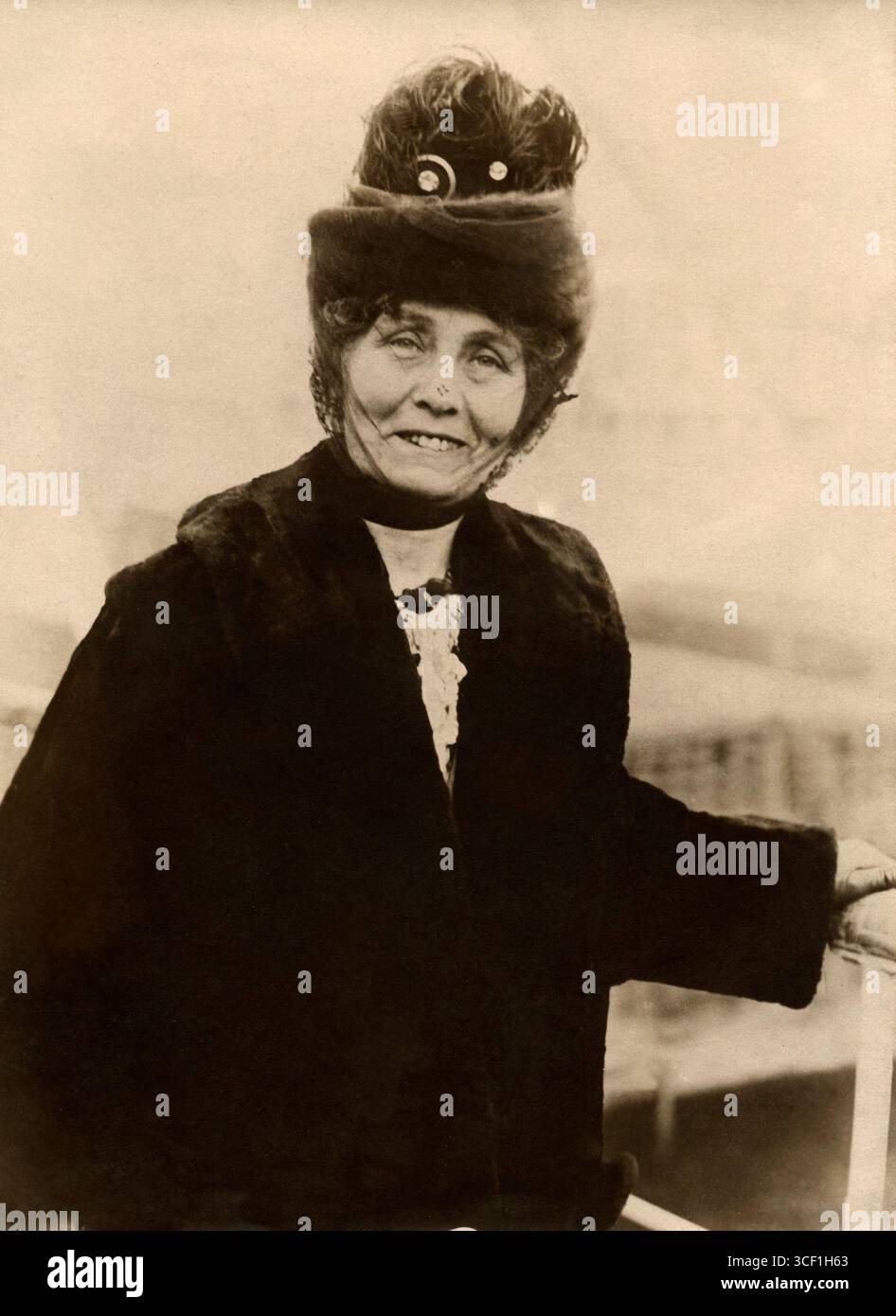 Emmeline Pankhurst, founder of the English suffragette movement ...
