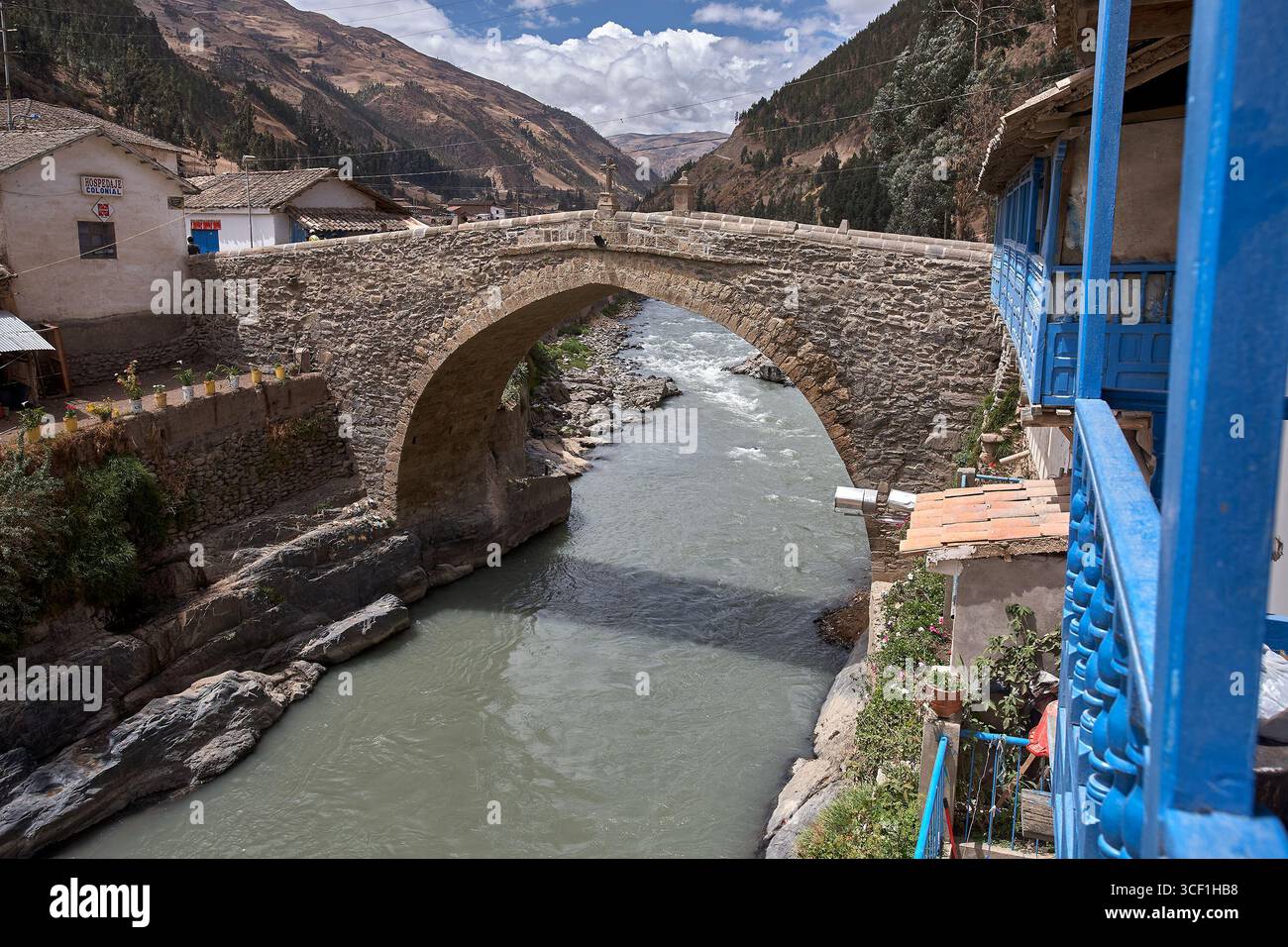 the colonial bridge of Paucartambo connects history, tradition, and ...