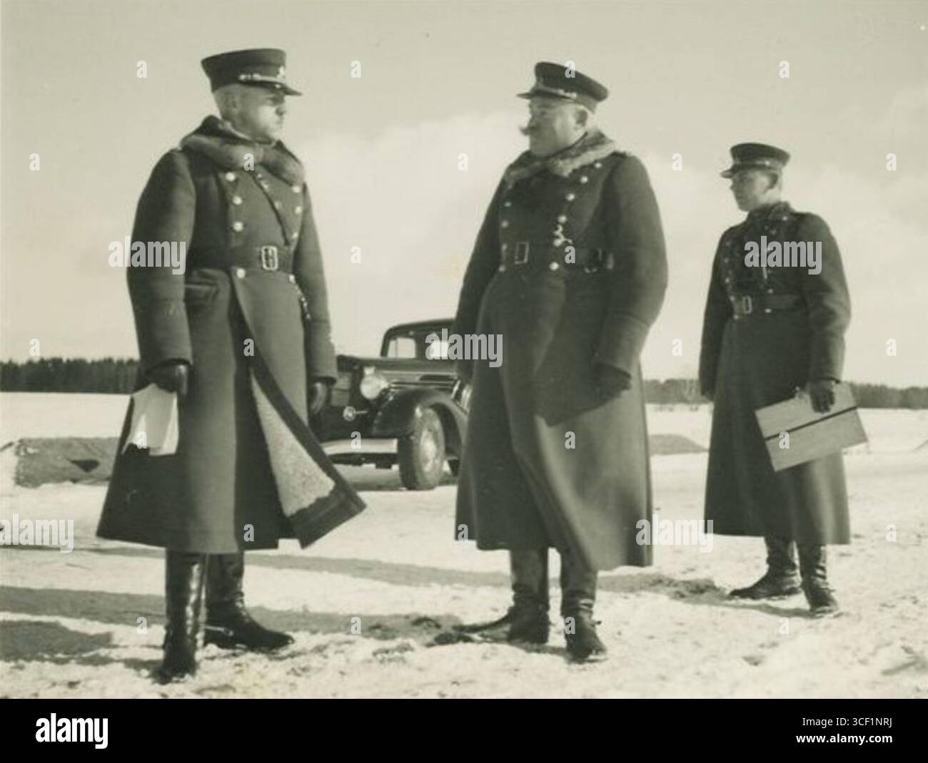 Generals Stasys Ratikis, Edvardas Adamkaviius, and Vincas ilys of the ...