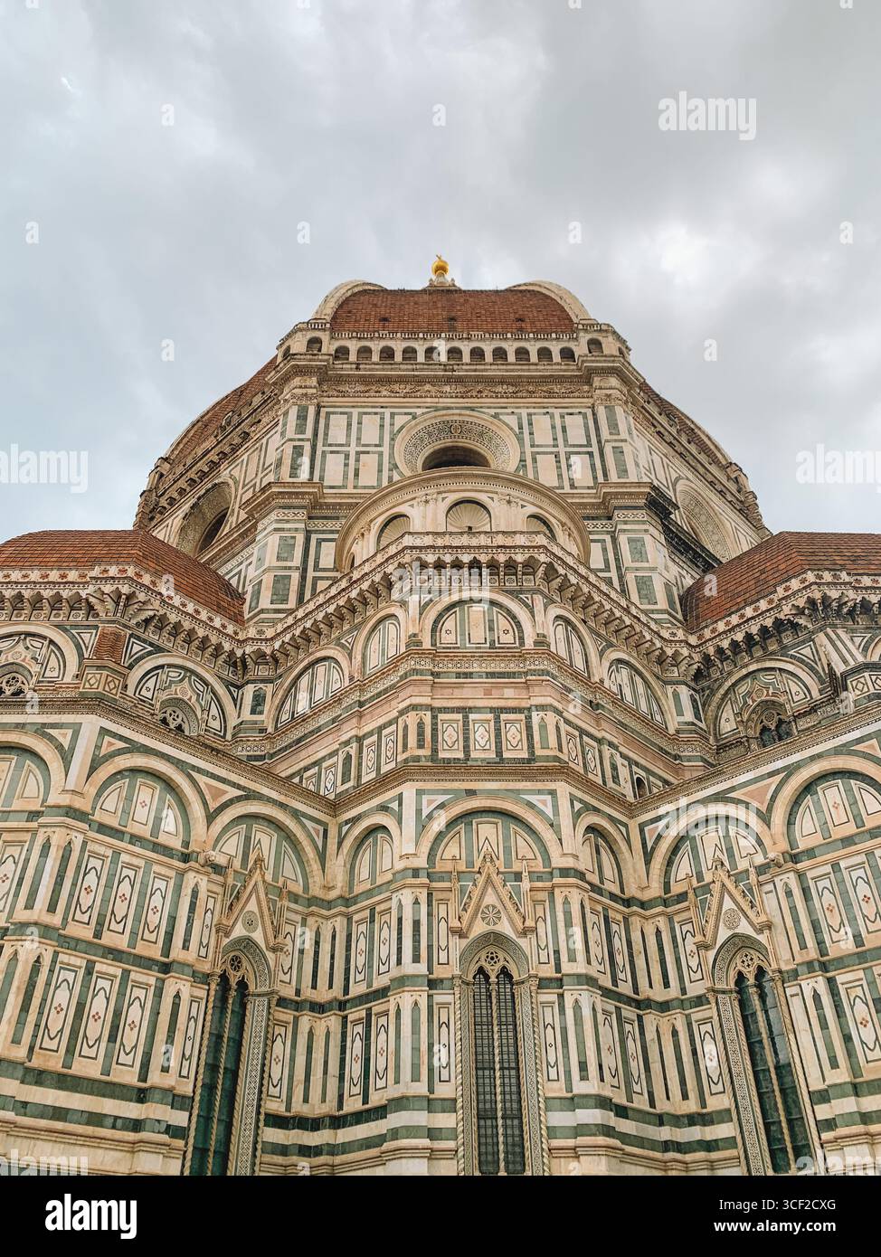 View of the Duomo Cathedral of Santa Maria del Fiore in Florence Italy - Smartphone Captured Stock Image
