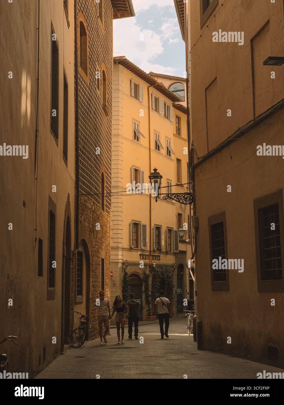 Atmospheric buildings in the streets of Florence, Italy - Smartphone Captured Stock Image