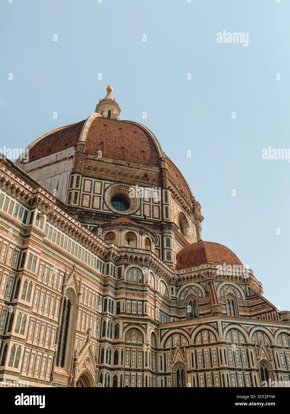 View of the Duomo Cathedral of Santa Maria del Fiore in Florence Italy - Smartphone Captured Stock Image