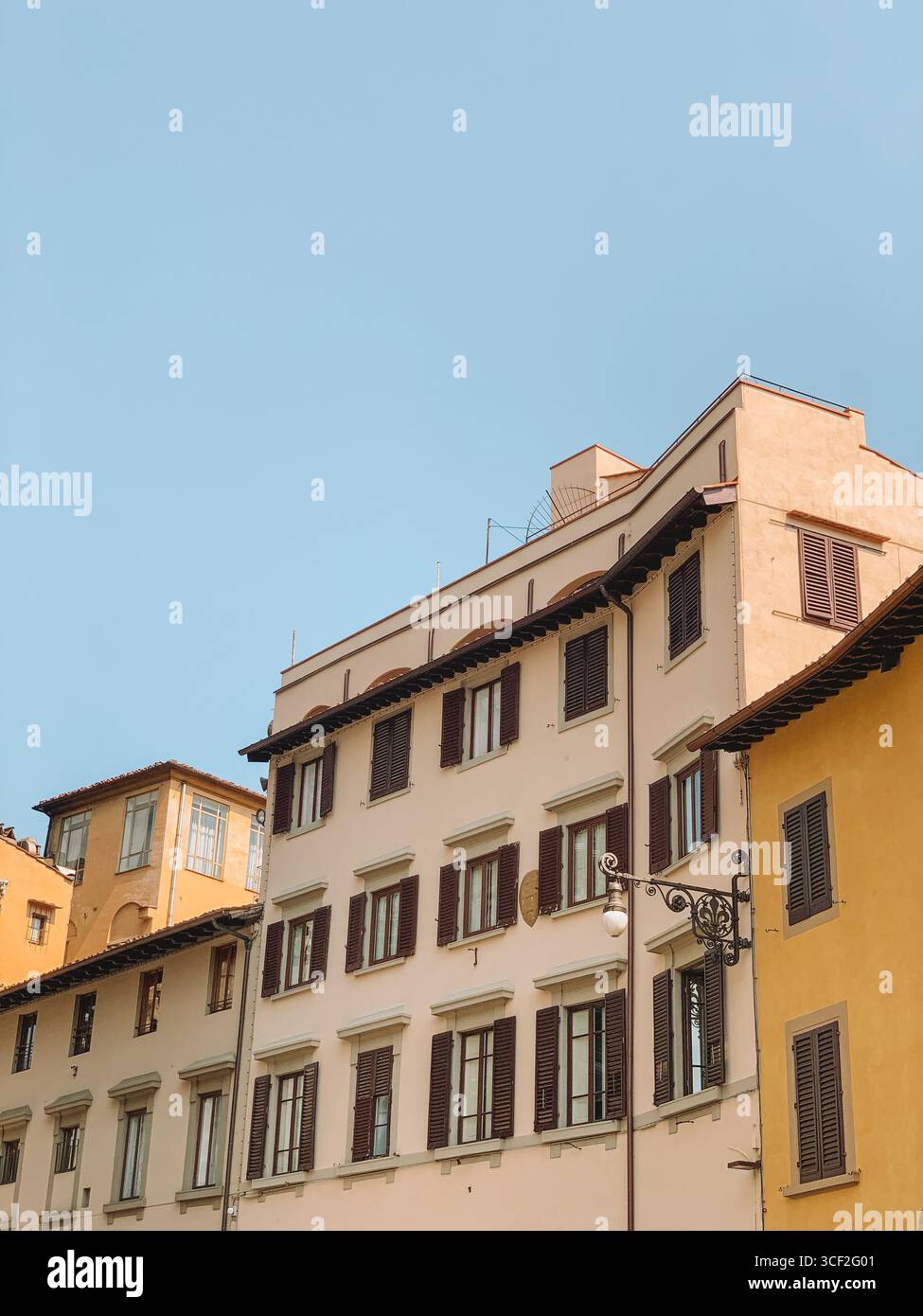 Atmospheric buildings in the streets of Florence, Italy - Smartphone Captured Stock Image