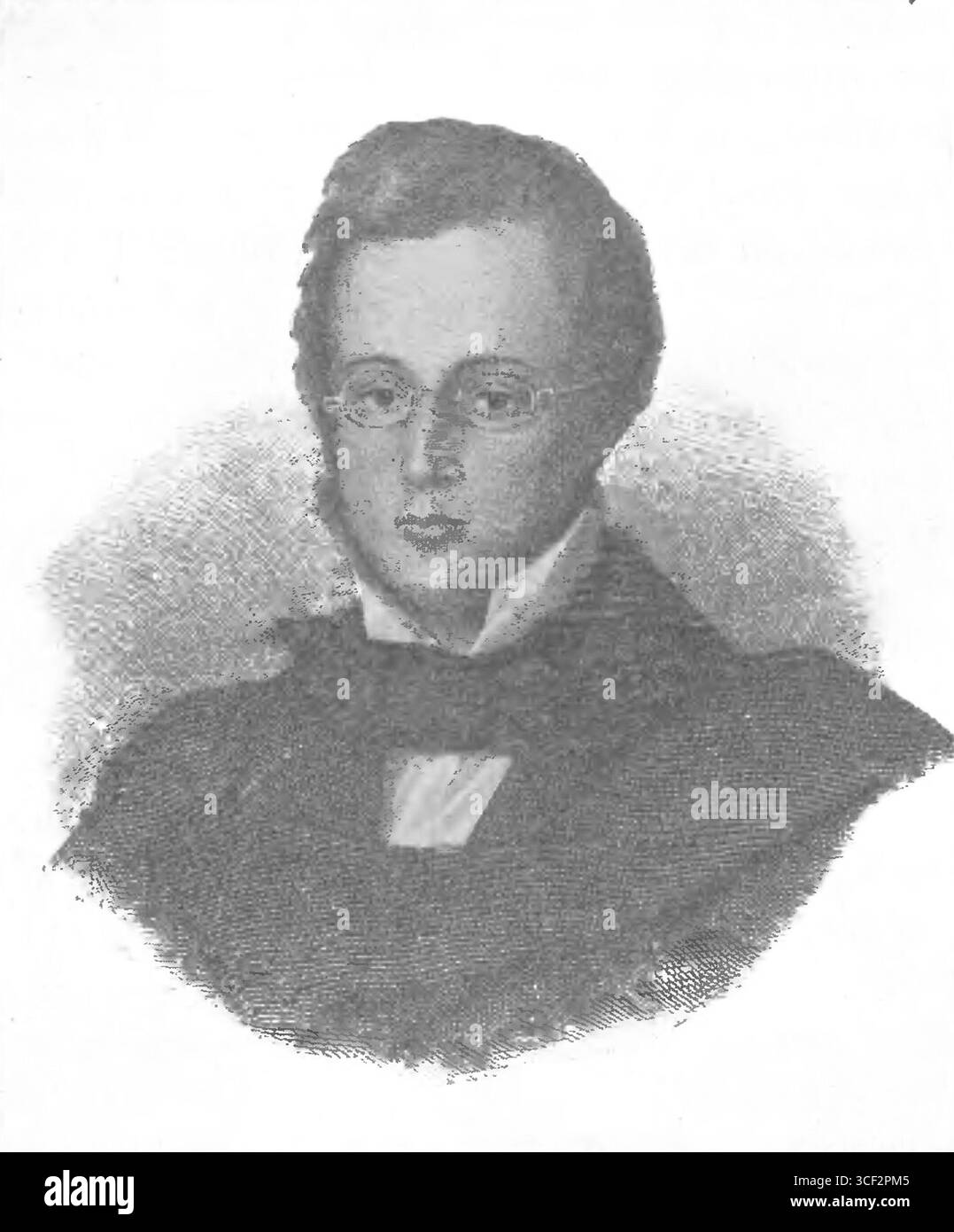 An anonymous graphic from the 1903 book 'Album biograficzne zasuonych Polaków wieku XIX'. The illustration of Konstanty Widziski, a prominent Polish figure from the 19th century, reflects his historical significance in Poland's history. Stock Photo