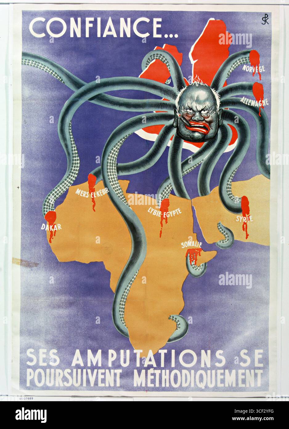 Systematic War This 1942 French poster depicts the systematic amputations happening ...