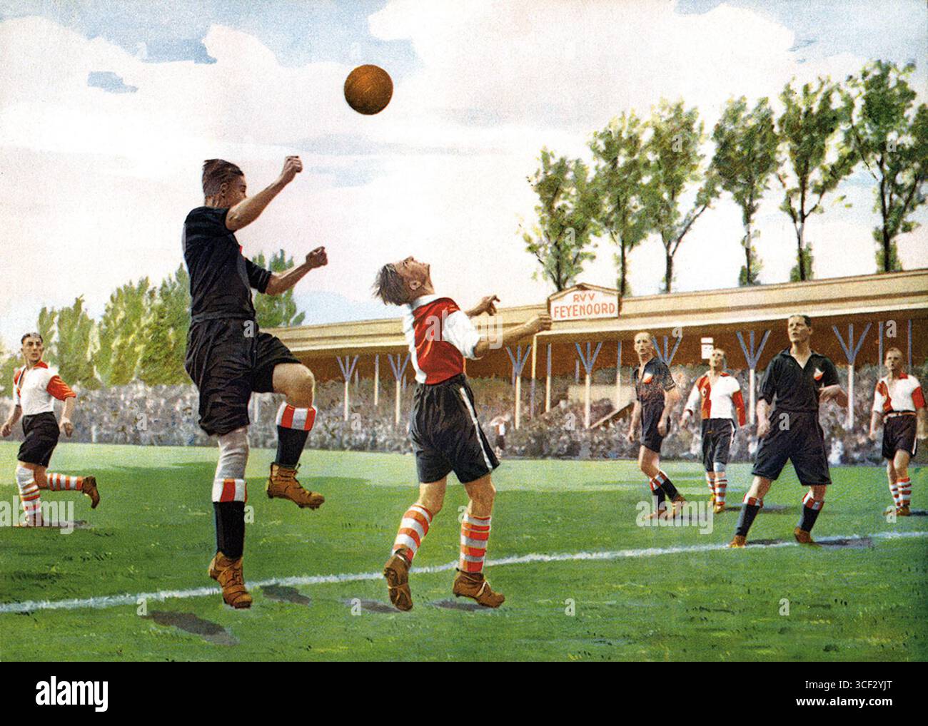 football cigarette cards 1930s Cigarette card and football hi-res stock photography and images